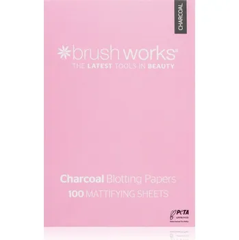 Brushworks Charcoal Blotting Papers matující papírky 100 ks