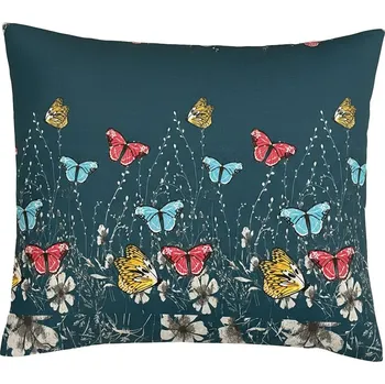 Povlak na polštářek Povlak na polštář Efira tyrkysová 70x90 cm, knoflíky