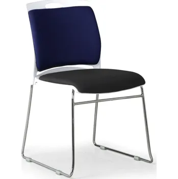 Konferenční židle BODA, černá/modrá