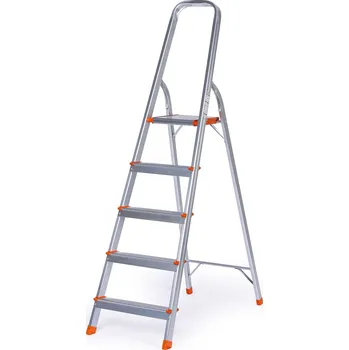 Schůdek Jednostranné hliníkové schůdky, 1x5 stupňů, výška 1,05 m