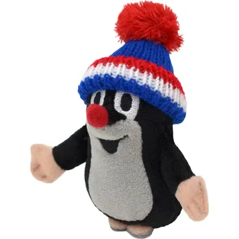 plyšák Krtek 10cm, kulich modrá trikolora