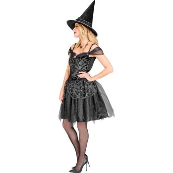 Karnevalový kostým Widmann Kostým čarodějnice s pavoučím potiskem vel. L