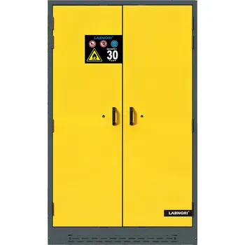 Protipožární skříň na nebezpečné látky, Typ 30, 1200 x 615 x 1950 mm, 2dveřová