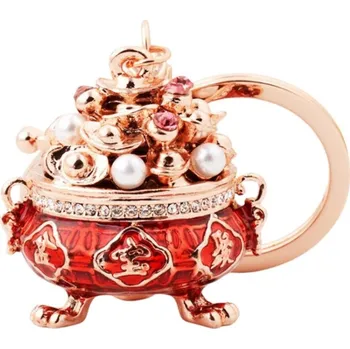 Náramek FENGSHUIHARMONY Klíčenka čínský hrnec plný ingotů