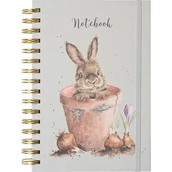 Zápisník Wrendale Designs Kroužkový blok A5 Králík