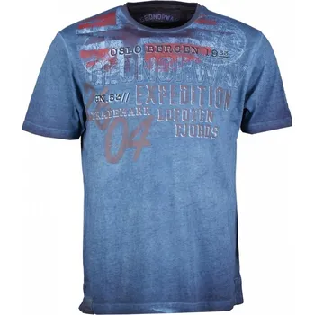 Pánská móda GEGRAPHICAL NORWAY tričko pánské JELEGANT MEN M tmavě modrá