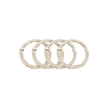 Dore & Rose Scrunchie 1 cm Set Champagne Gumička do vlasů