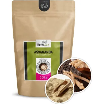 Zdraví Herbavis Ašvaganda (Withania Somnifera) – Jemně mletý kořen, 250 g PLUS
