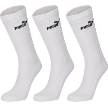 Pánské ponožky Sada ponožek Puma ELEMENTS UNISEX CREW SOCK 3P 43/46 Bílá, Černá