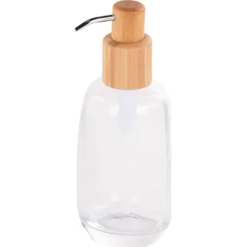 Dávkovač mýdla 4Living Lina, sklo a bambus