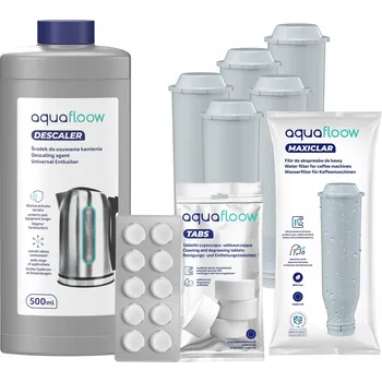 Sada AquaFloow pro kávovary Krups a Nivona: 5x filtr, odvápňovač, tablety