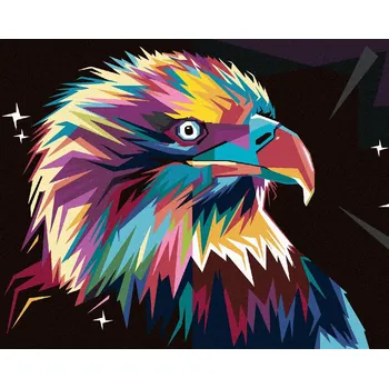 Dětské zboží Diamondi - BAREVNÝ OREL, 40x50 cm, vypnuté plátno na rám