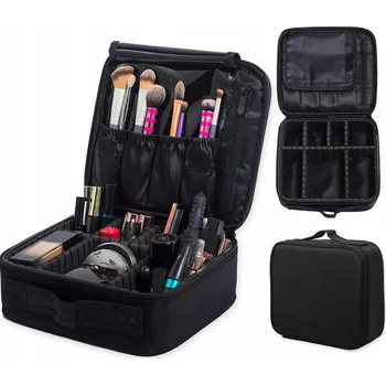Kosmetická taška KUFŘÍK NA KOSMETIKU ORGANIZÉR PŘENOSNÁ KOSMETICKÁ TAŠKA 3Komory XL