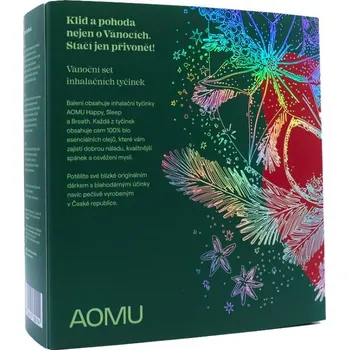 Inhalátor AOMU sada - inhalační tyčinka Happy, Sleep a Breath