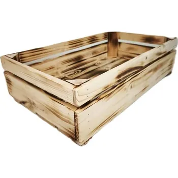 Úložný box Genex Bedýnka PV2 vysoká s opalem 44 × 26 × 11 dřevěná