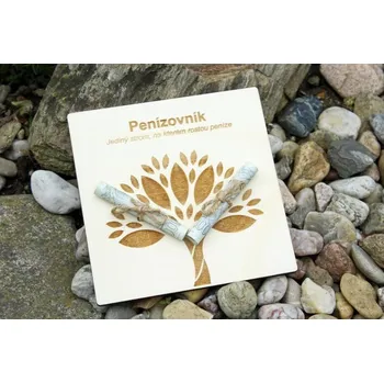 Dárková krabička Destička na peníze penízkovník