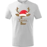 Vánoční dětské tričko se jménem Barva: Bílá, Velikost: 6