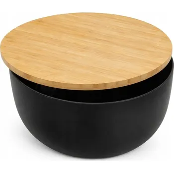 AMBITION Mísa s bambusovým víkem SPEZIE 23,5 x 12 cm ČERNÁ
