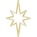 DECOLED LED světelná hvězda, závěsná, 80 x120 cm, teple bílá