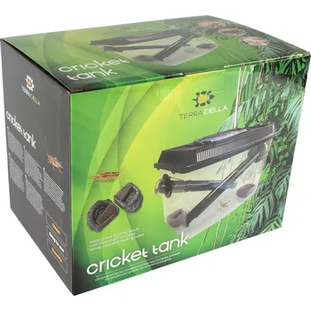 Teraristika EBI Terra Della Nádoba na chov cvrčků s miskami na krmivo a vodu 30 × 19 × 20 cm 12 l