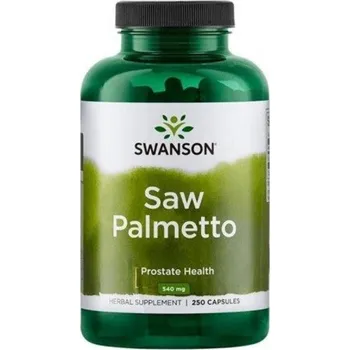 Doplněk stravy Swanson Saw Palmetto (Serenoa plazivá), 540 mg, 250 kapslí