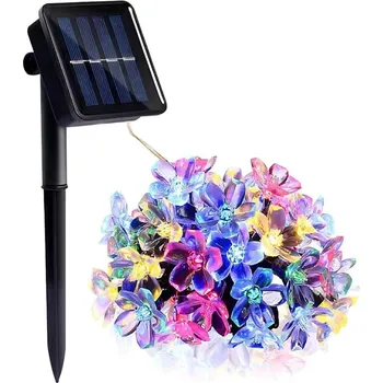 Venkovní osvětlení LED RGB Solární řetěz 50xLED/0,12W/1,2V 1xAA IP44 600 mAh