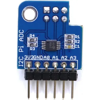 Elektronická stavebnice LaskaKit_cz 4-kanálový I2C ADC převodník pro Raspberry Pi, ADS1115