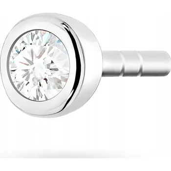 Náušnice STŘÍBRNÉ Dámské NÁUŠNICE ryzost 925 Osazené Kulaté Zirkony 3mm Se Zapínáním na Puzetku