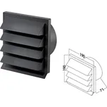 Naber K-Jal 150 DG | Mřížka venkovní bez klapky - antracitová (FLOW), 4043053