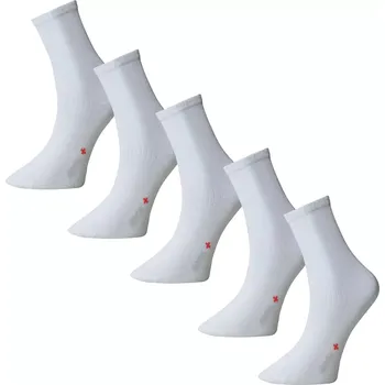 Dámské ponožky 5 pack zdravotních ponožek Matex s aloe vera 389 bílá