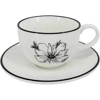 by inspire Presso šálek Alba Dash Bloom, 90 ml, černá kytka