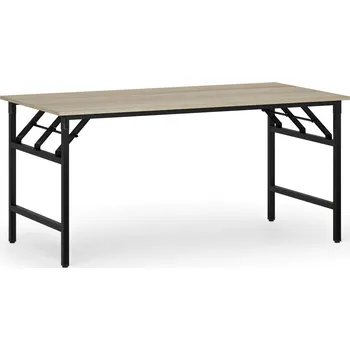 Konferenční stolek Konferenční stůl FAST READY, 160x80 cm, černá podnož, dub přírodní