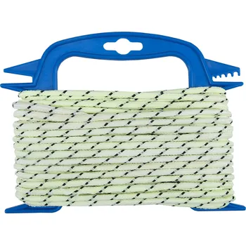 Železářství CONNEX PP Lano pletené 16pramenné, 4 mm × 20 m, zelená florescentní DY2701856