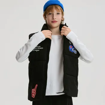 Chlapecká bunda Reserved - Vesta s kapsami - černý - 852HF-99X - 852HF-99X-122