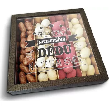 Čokoláda Sablio Mandle Pro toho nejlepšího dědu - 4x 80g