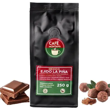 Káva Café Montana Mexico Ejido la Piña, zrnková káva 250 g