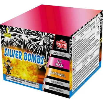 Tarra Ohňostroj - Baterie výmetnic silver bombs 64 ran