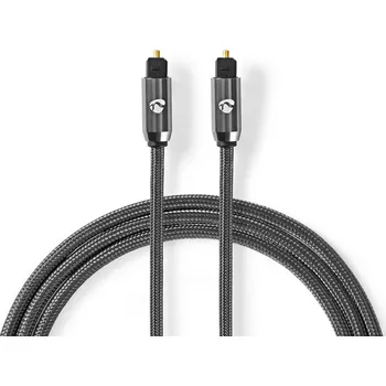 Audio kabel Nedis Profigold optický digitální audio kabel zástrčka Toslink - zástrčka Toslink, 5 m (CATB25000GY50)