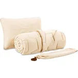 Dormeo AdaptiveGO sada polštář a přikrývka + brašna 140 × 200 cm krémová