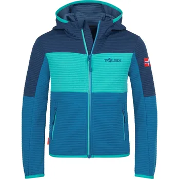 Chlapecká mikina TROLLKIDS DĚTSKÁ MIKINA TROLLKIDS, SOGNDAL XT, MYSTIC BLUE / SUMMERNIGHT BLUE / BLUE CORAL Velikost: 152