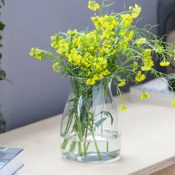 Váza Skleněná váza na květiny TOPOLOVKA 20&nbsp;cm