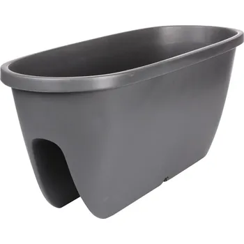 Květináč PLASTKON Květináč BALCONIA OVI 60cm - 2ks v balení, antracit
