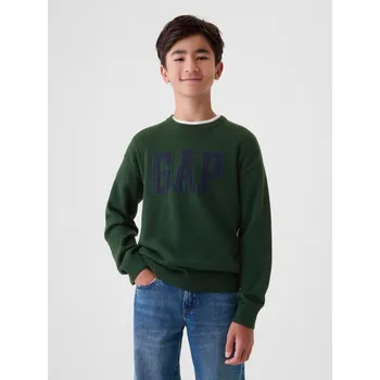 Chlapecký svetr GAP Chlapecké Dětský svetr s logem GAP Zelená 140/146 (2548054)