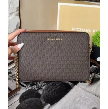 Kabelka Michael Kors kabelka, typ kabelka přes rameno, z lícové hovězí kůže, hnědá