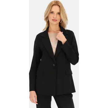 Dámské sako Černé dámské sako s viskózou VEE 242404 F - Black Velikost: 38