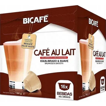 Bicafe CAFE AU LAIT DECAFFEINATO pro Dolce Gusto 16 kapslí
