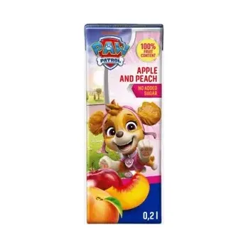 Nápoj pro sportovce Džus Tlapková patrola jablko a broskev 200 ml