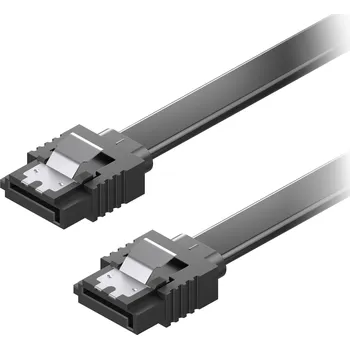 Kabel AlzaPower SATA 3.0 6Gbps 0.5m černý