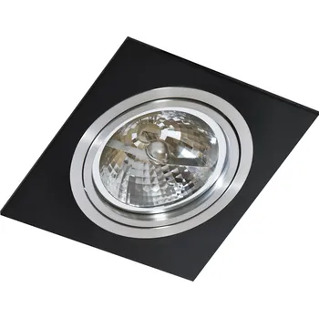 Žárovka Azzardo Siro 1 Stropní podhledové svítidlo – černý hliník