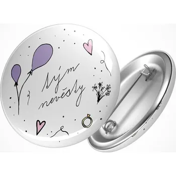 Party dekorace Rozlučková placka balónky Průměr placky: 25 mm